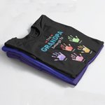 Personalised Belongs to Watercolour Family Hand Print 100% Cotton T-shirt with Name and Nickname Father's Day Birthday Gift for Dad Grandpa