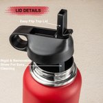 Personalized Stainless Steel  Engraved Firefighters Badge Coffee Mug Water Bottle with Name Birthday Gift for Firefighter