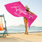 Serviette de Plage Multicolore Personnalisée avec Nom Super Absorbant à Séchage Rapide Motif Chapeau de Diplôme Class of 2024 Cadeau Graduation