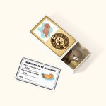 Boîte d'allumettes Mini Otter avec carte d'identité Décoration de bureau Romantisme Soutien émotionnel Cadeau d'anniversaire pour l'amoureux de la loutre
