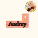 Personalized 2 in 1 Wooden Cross Stitch Line Marker and Magnetic Needle Holder with Name Birthday Mother's Day Gift for Cross Stitch Lover