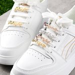 Coppia personalizzata di lacci in acciaio inox acquerello nascita fiore fibbie per scarpe con nome regalo di compleanno per lei