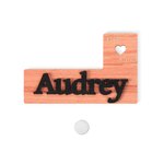 Personalized 2 in 1 Wooden Cross Stitch Line Marker and Magnetic Needle Holder with Name Birthday Mother's Day Gift for Cross Stitch Lover