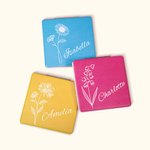 Personalized Line Birth Flower Folding Pocket Compact Mirror with Name Multicolour Makeup Tools Birthday Bridesmaid Gift for Her