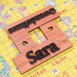 Personalized 2 in 1 Wooden Cross Stitch Line Marker and Magnetic Needle Holder with Name Birthday Mother's Day Gift for Cross Stitch Lover
