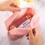 Gepersonaliseerd Geboortebloem Schattig Vrouwen Meisje Cosmetisch Tasje met Naam Verjaardag Verjaardagscadeau voor haar