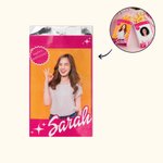 Personalizzati a prova di olio rosa bambola foto nome trattare sacchetti Set di 5 Compleanno laurea partito favore regalo per la ragazza