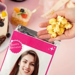 Personalizzati a prova di olio rosa bambola foto nome trattare sacchetti Set di 5 Compleanno laurea partito favore regalo per la ragazza