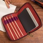Personalised Birth Flower Name Leather Notebook Organizer with Notebook and Pen Storage Travel Accessory Birthday Gift for Travel Lovers