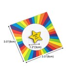 Spilla personalizzata Doing My Best Spilla a stella d'oro glitterata con testo sul retro e biglietto arcobaleno Regalo di compleanno incoraggiante per amici, colleghi e familiari