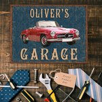 Henkilökohtainen Retro Car Photo Metal merkki teksti Garage Workshop koristelu Isänpäivä lahja auton ystäville