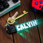 Portachiavi a LED personalizzato in acrilico con nome e 7 modalità di illuminazione Regalo di compleanno per amici