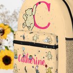 Henkilökohtainen söpö Bear Peter Rabbit Fantasy Unicorn Lapsi koulu reppu nimi Initial vedenpitävä suuri kapasiteetti takaisin kouluun lahja lapsille