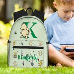 Henkilökohtainen söpö Bear Peter Rabbit Fantasy Unicorn Lapsi koulu reppu nimi Initial vedenpitävä suuri kapasiteetti takaisin kouluun lahja lapsille