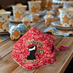 Personalizado 1er Cumpleaños Rodeo Cowboy Baby Burlap Bandana Bib with Name Baby Shower Birthday Party Gift for Baby