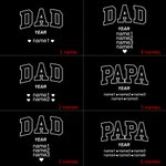 Personalized Dad Papa Daddy Grandpa Soft 100% Cotton Crew Socks with 1-12 Kid's Name and Year Father's Day Birthday Gift for Men