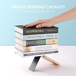 Personalised 1 Pair Book Birth Flower Grow Forever Heavy Duty Wood Bookends Back to School Appreciation Gift for Teacher