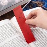 Personalizada de cuero vegano Constelación Estrella Nacimiento Flor Marcapáginas con Nombre Cumpleaños Bibliotecario Regalo para Amigo Amante de los L