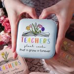 Boîte à Bijoux Portable Personnalisée avec 1-6 Fleurs de Naissance Cadeau de Remerciement Fête de l'Enseignant pour Professeur