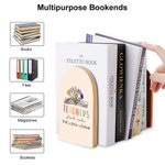 Personalised 1 Pair Book Birth Flower Grow Forever Heavy Duty Wood Bookends Back to School Appreciation Gift for Teacher