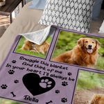 Personalised Snuggle This Blanket And Think Of Me Pet 8 Photos Soft Blanket with Name Birthday Memorial Gift for Pet Lover