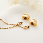 Personalizado grabado doble corazón cenizas urna colgante collar con nombre cremación funeral joyería recuerdo conmemorativo regalo para las mujeres