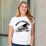 Camiseta personalizada de hockey sobre hielo 100% algodón con número Cumpleaños Aniversario Regalo para mamá de hockey sobre hielo