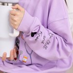 Personalized Multicolor Medical Instrument Pattern Design T-Shirt Sweatshirt with Text Nurse Graduation Birthday Gift for Nurse Doctor