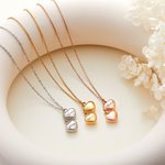 Personalizado grabado doble corazón cenizas urna colgante collar con nombre cremación funeral joyería recuerdo conmemorativo regalo para las mujeres