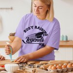 Camiseta personalizada de hockey sobre hielo 100% algodón con número Cumpleaños Aniversario Regalo para mamá de hockey sobre hielo