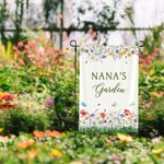 Personalisierte Frühling Blume Schmetterling Garten Flagge mit Text Hof Veranda Dekoration Urlaub Geschenk für Mama Oma Gartenarbeit Liebhaber