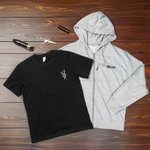 Personalized Hairdresser Elements Embroidery T-shirt Zip Up Hoodie with Initial or Name Gift for Stylists Hairdressing Lovers