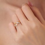 Personlig Jeg er nok til å bekjempe kreft Ring med rosa bånd gravert tekst og kort Brystkreftbevissthet Oppmuntringsgave til kvinner