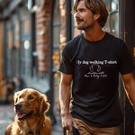 Gepersonaliseerde Mijn Hond Wandelen 1-3 Hond Oor Outlines Multicolor T-Shirt Sweatshirt Hoodie met Namen Verjaardagscadeau voor Huisdierliefhebber