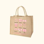 Personalized Coquette Bow Charitable Blessed Words of Bible Tote Bag with Name Inspirational Birthday Gift for Her