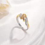 Personlig Jeg er nok til å bekjempe kreft Ring med rosa bånd gravert tekst og kort Brystkreftbevissthet Oppmuntringsgave til kvinner