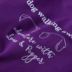 Gepersonaliseerde Mijn Hond Wandelen 1-3 Hond Oor Outlines Multicolor T-Shirt Sweatshirt Hoodie met Namen Verjaardagscadeau voor Huisdierliefhebber