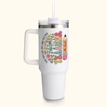 Vaso personalizado Wildflower 40oz con nombre Teach Them Love Them Watch Them Grow Back to School Appreciation Gift for Teacher