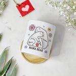 Vaso personalizzato per piante con 2-9 nomi e base in bambù Festa del papà Festa della mamma Regalo per la famiglia