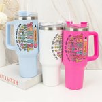 Vaso personalizado Wildflower 40oz con nombre Teach Them Love Them Watch Them Grow Back to School Appreciation Gift for Teacher