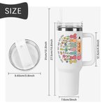 Vaso personalizado Wildflower 40oz con nombre Teach Them Love Them Watch Them Grow Back to School Appreciation Gift for Teacher