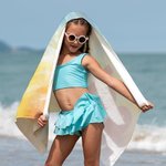 Serviette de Plage Multicolore à Séchage Rapide Personnalisée avec Nom Cadeau d'Anniversaire et des Vacances pour Elle
