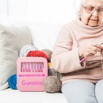 Personalized Pink Ergonomic Name Crochet Hooks 8 Pcs Set with Storage Case for Arthritic Hands Birthday Gift for Crochet Lovers