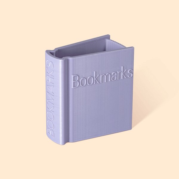 Personalized 3D Printed Book Shaped Pencil Bookmark Holder Multicolour Bookself Decoration Birthday Gift for Bookworm Book Lover
