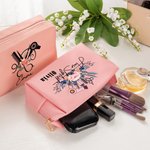 Trousse de toilette personnalisée en cuir PU avec nom pour coiffeur Cadeau d'anniversaire pour coiffeur