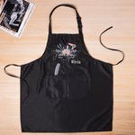 Personalized Flower Hair Cut Tool Design Waterproof Salon Apron with Name and 2 Pockets Graduation Birthday Gift for Hairstylist