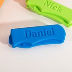 Personalised 3D Print Multicolour Folded Kid Play Knife with Name Enlightenment Fidget Toy Children's Day Birthday Gift for Boys Girls