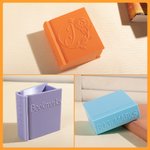Personalized 3D Printed Book Shaped Pencil Bookmark Holder Multicolour Bookself Decoration Birthday Gift for Bookworm Book Lover