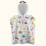 Gepersonaliseerde Zonnebril Kasteel Slippers Zachte Sneldrogende Zomer Kaap Strandlaken Met Naam Vakantie Strand Accessoires Kinderen Cadeau