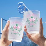 Gepersonaliseerde Pickleball Paddles Shatterproof Food Grade PP Plastic Cup Set van 10 Party Club Gift voor Pickleball Fans